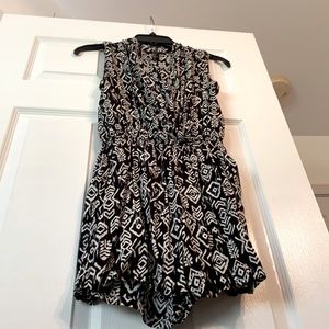 Black and White Romper